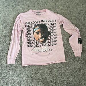 Chemistry Pink Graphic Long Sleeve Shirt